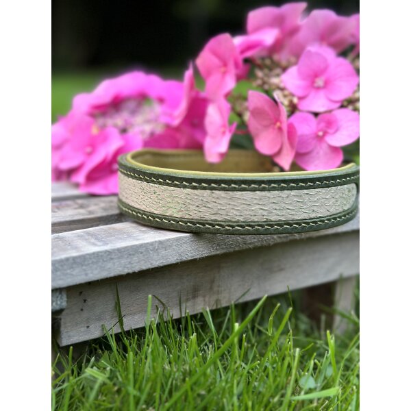 Lederhalsband Elegance Forest HU 39-47cm