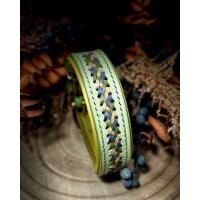 Lederhalsband Woodland Weave HU 29-35cm