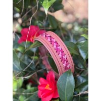 Lederhalsband Berry Blossom HU 34-42cm