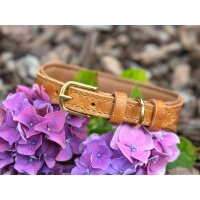 Lederhalsband Golden Wheat HU 38-46cm